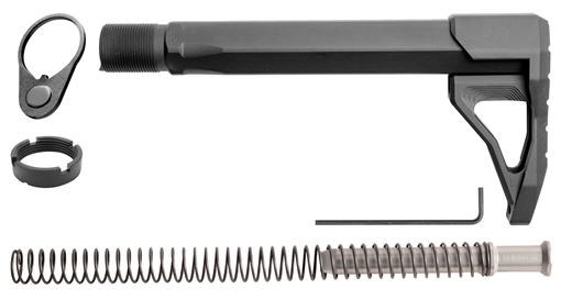 Picture of Phase 5 Weapon Systems Rifle Mini Stock Assembly Black Aluminum for AR15/AR10 RMSA