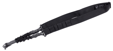 Picture of Phase 5 Weapon Systems Single Point Sling Black Nylon Strap w/Elastic Shock-Cord 24.50-33.50" OAL Adjustable Bungee SLGQD
