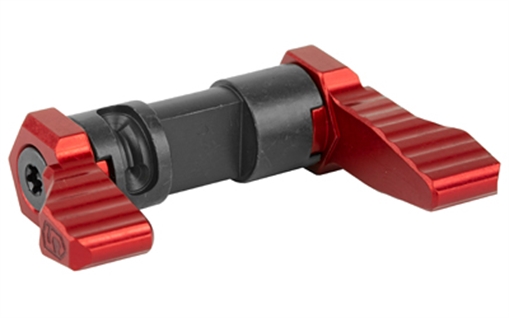 Picture of Phase 5 Weapon Systems Ambidextrous 90-Degree Safety Selector, Red Anodized Finish, Levers are Machined from 6061-T6 Billet Aluminum, Central Core is Machined from Carbon Steel SAFE90-RED