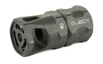Picture of Phase 5 Weapon Systems littleBOY Hex Brake, 1/2 x 28, Parkerized Finish, 223 Rem/556NATO littleBOY-556