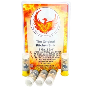 Picture of Phoenix Rising "Kitchen Sink" - Multiple Buckshot Size Shotshells 12ga 2-3/4" 1150fps 5/ct PR-KITCHEN SINK
