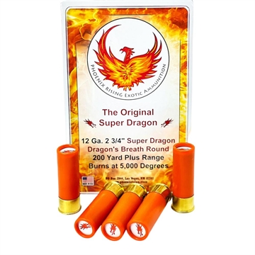 Picture of Phoenix Rising Super Dragon Dragon's Breath Shotshell 12 ga 2-3/4" 200yd 5/ct PR-DRAGONS BREATH