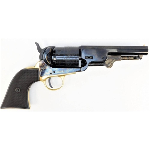 Picture of Pietta 1851 Navy Case Hardened Checkered Walnut Grips - .44 cal 5-1/2" PF51CH44512BRP