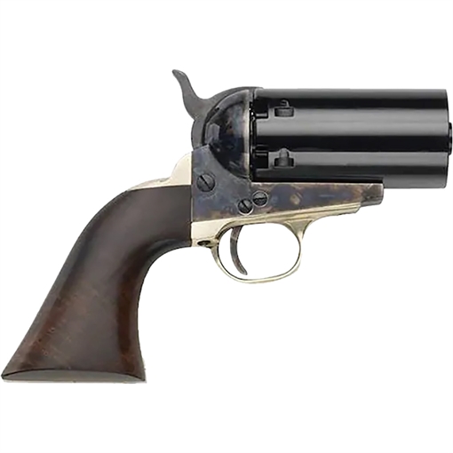 Picture of Pietta 1851 Navy "Yank" Pepperbox 36 Cal 6rd Color Case Hardened Frame, Walnut Grip, No Barrel PF51PEPPER36