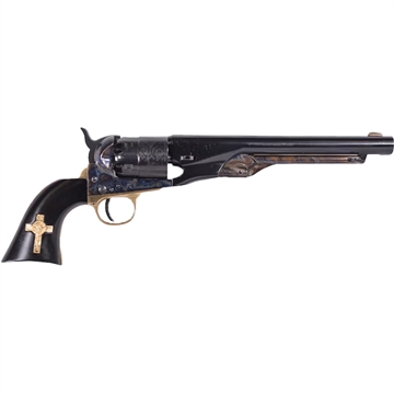 Picture of Pietta Pietta 1860 Army Hand of God Revolver 44 Cal. 8 in. Black Walnut Grip w/Cross PF60CHHOG448