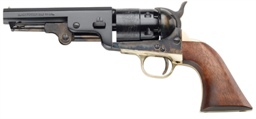 Picture of Pietta 1851 Navy Yank Sheriff 44 Cal 6 Shot 4.88" Blued Octagonal Steel Barrel & Cylinder, Color Case Hardened Frame, Walnut Grip PF51CH44512