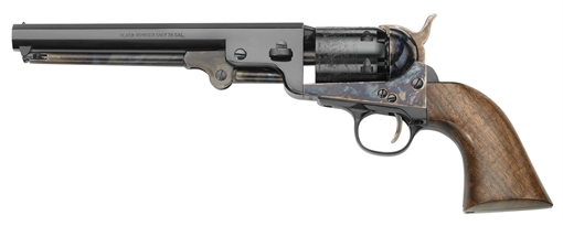 Picture of Pietta 1851 Navy London 36 Cal 6rd 7.50" Blued Octagon Barrel, Blued Cylinder, Color Case Hardened Steel Frame, Walnut Grip, Exposed Hammer PF51CHS36712