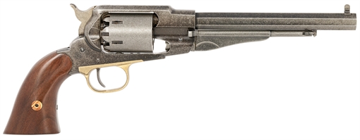 Picture of Pietta 1858 Old West 44 Cal 8" 6rd Old Silver Frame, Cylinder & Barrel, Walnut Grip PF58OW448