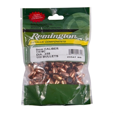 Picture of Remington 9MM (.355'') 115GR FMJ-RN 100/BAG 23547