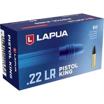 Picture of Lapua Pistol King Rimfire Ammunition .22 LR 40gr LRN 886 fps 50/ct 420164