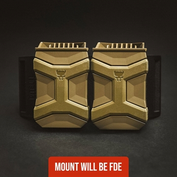 Picture of PITBULL TACTICAL DOUBLE MAGAZINE MOUNT - FDE DMM-FDE AMCHAR_DIRECT-PITDMMFDE