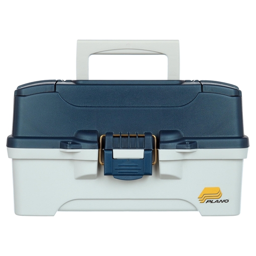 Picture of PLANO 2 TRAY TACKLE BOX W/ DUAL TOP ACCESS BLUE/WHITE 620206