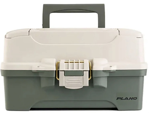 Picture of PLANO 2 TRAY TACKLE BOX GREEN/TAN P000404
