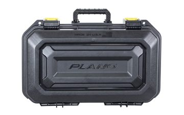 Picture of Plano All Weather 2, 2 Pistol Case, 18"x10"x5", Pluck to Fit Foam, Black and Yellow PLA118XL