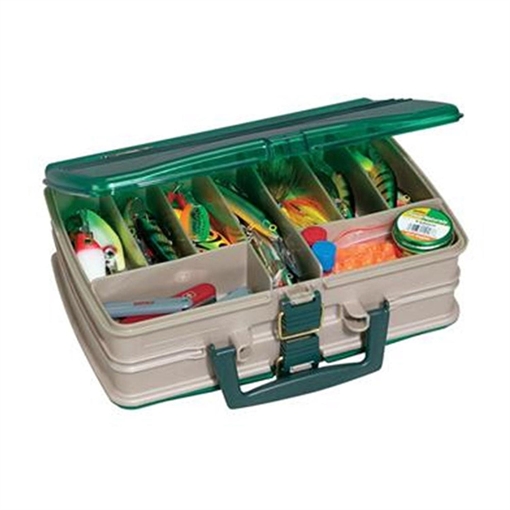Picture of PLANO DOUBLE SIDED SATCHEL - SANDSTONE & GREEN 112000