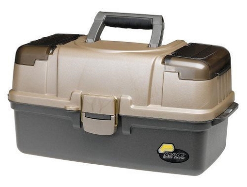 Picture of PLANO LG. 3 TRAY TACKLE BOX- GRAPHITE & SANDSTONE 613403