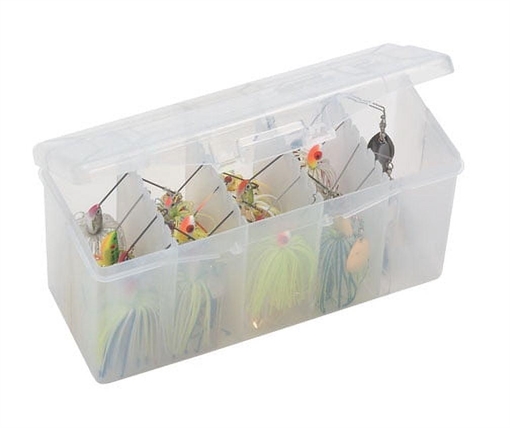 Picture of PLANO SPINNER BAIT ORGANIZER W/ REMOVABLE RACKS - CLEAR 350400
