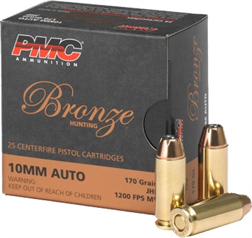 Picture of PMC Ammunition Bronze Ammunition, 10MM, 170 Grain, Jacketed Hollow Point, 25 Round Box 10B
