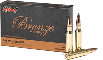 Picture of PMC Ammunition Bronze, 308 Winchester, 150 Grain, Soft Point, 20 Round Box 308SP