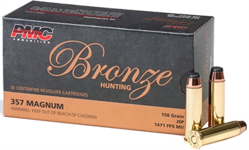 Picture of PMC Ammunition Bronze, 357MAG, 158 Grain, Jacketed Soft Point, 50Round Box 357A