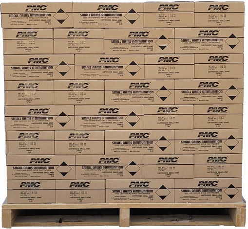 Picture of PMC Bronze .223 Remington Rifle Ammo - 55 Grain | FMJ-BT | 128 Case Pallet 223A