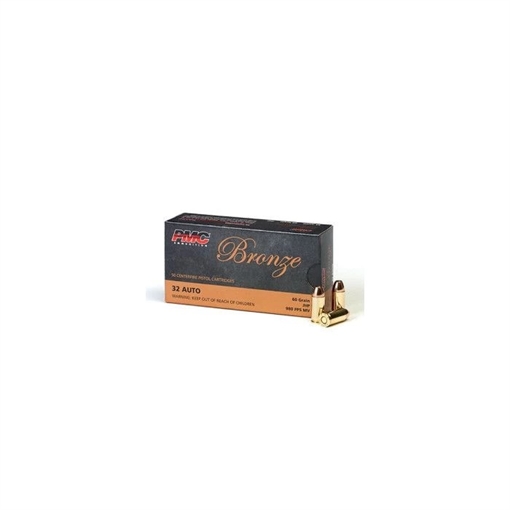 Picture of PMC Bronze .32 ACP Handgun Ammo - 60 Grain | JHP | 1000rd Case 32B