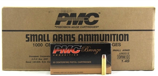 Picture of PMC Bronze .357 Magnum Handgun Ammo - 158 Grain | JSP | 1000rd Case 357A