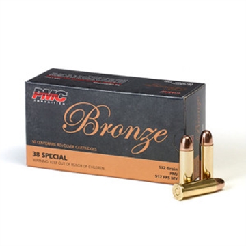 Picture of PMC Bronze .38 Special Handgun Ammo - 132 Grain | FMJ 38G