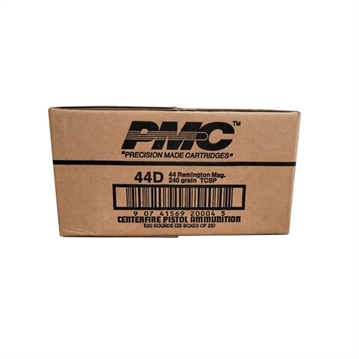 Picture of PMC Bronze .44 Magnum Handgun Ammo - 240 Grain | TCSP | 500rd Case 44D