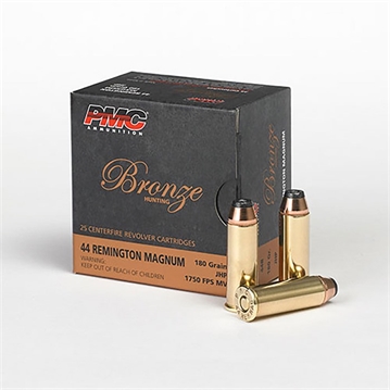 Picture of PMC Bronze .44 Magnum Handgun Ammo - 180 Grain JHP 500rd Case 44B