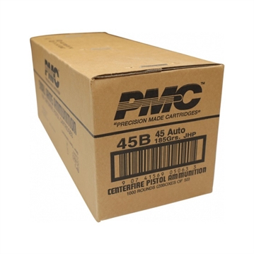 Picture of PMC Bronze .45 ACP Handgun Ammo - 185 Grain | JHP | 1000rd Case 45B