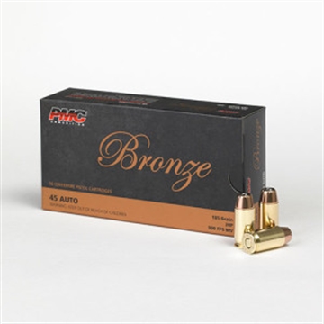 Picture of PMC Bronze .45 ACP Handgun Ammo - 185 Grain | JHP 45B