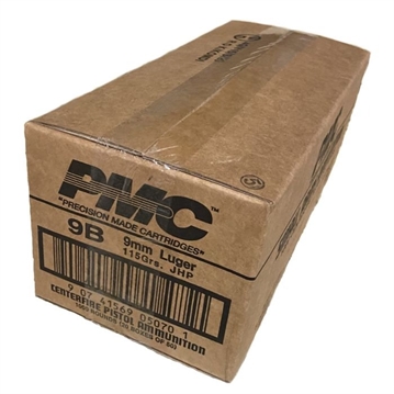 Picture of PMC Bronze 9mm Luger Handgun Ammo - 115 Grain | JHP | 1000rd Case PMC-9B