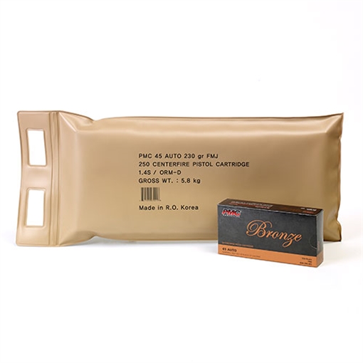 Picture of PMC Bronze Battle Pack .45 ACP Handgun Ammo - 230 Grain | FMJ 45A-BP