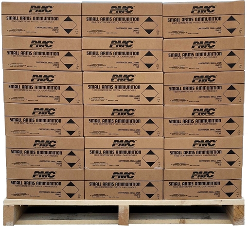 Picture of PMC Bronze Battle Pack 9mm Luger Handgun Ammo - 115 Grain | FMJ | 97200rd (324 Battle Pack) Pallet 9A-BP