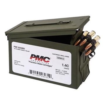 Picture of PMC Linked Bronze Rifle Ammunition .50 BMG 660 gr FMJBT 100/ct (M2A1 Box) 50A Link (M/B) 50ALINKMB