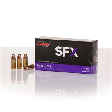 Picture of PMC SFX 9mm Luger Handgun Ammo - 147 Grain | SFHP 9SFX147GR