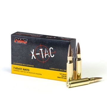 Picture of PMC X-TAC 7.62NATO Rifle Ammo - 147 Grain | FMJ-BT 7.62X