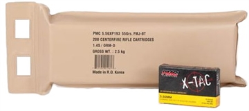 Picture of PMC X-TAC Battle Pack 5.56NATO Rifle Ammo - 55 Grain | FMJ-BT 5.56X-BP