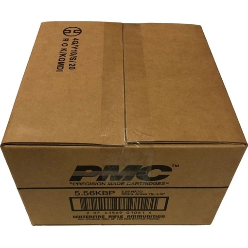 Picture of PMC X-TAC Battle Pack 5.56NATO Rifle Ammo - 62 Grain | LAP | 600rd (5 Battle Pack) Case 5.56K-BP