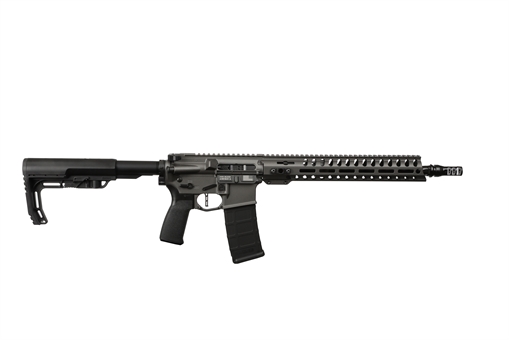 Picture of Patriot Ordnance Factory Minuteman 300 Blackout 30+1 13.75" Black Nitride Barrel/ Tungsten Cerakote Aluminum Receiver Picatinny Rail 02049