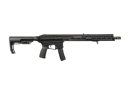 Picture of Patriot Ordnance Factory Phoenix 9mm 10+1 16.50" Black Cerakote Picatinny Rail 02061