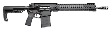 Picture of Patriot Ordnance Factory Revolution, Semi-automatic Rifle, 308 Win, 16.5" Barrel, 1:10 Twist, Black Finish, Mission First Tactical Furniture, 14.5" M-LOK Rail, Triple Port Muzzle Brake, 4.5lb POF Drop-In Trigger, 1-20Rd PMAG 01235