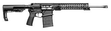 Picture of Patriot Ordnance Factory Rogue, Semi-Auto, 308 Winchester/762NATO, 16.5" 1:8 Stainless Match-Grade Barrel, Black, MFT Grip and Stock, 20Rd, 11" MLOK Renegade Rail, Single Port Micro-B Muzzle Brake, Mil-Spec Trigger, 1 Mag 01662