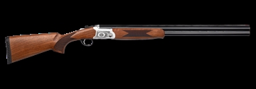 Picture of Pointer Acrius 28 Gauge 2.75" 2rd 28" Black O/U Barrel, Nickel Engraved Metal Finish, Turkish Walnut Stock Includes 5 Chokes KAR2828