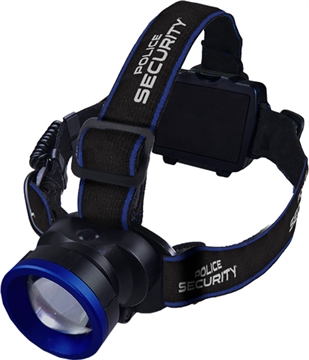 Picture of Police Security Flashlights Breakout Headlamp 550 Lumens Black 7046733 98298
