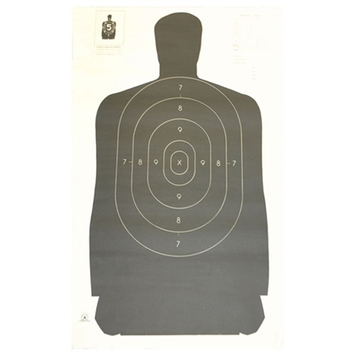 Picture of National Target B-27 24'' BLACK TARGETS 100/PACK B2724