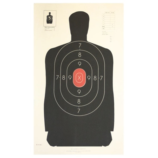 Picture of National Target B-34 BLACK TARGETS B-34 RC B34 RC