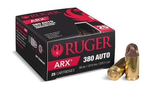 Picture of Polycase .380 Inceptor ARX Pistol Ammo 250 Rounds Box (25 Cartridges X 10 Case) POLY-380ARXBR-250