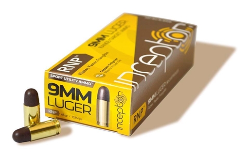 Picture of Polycase 9mm Luger 65gr RNP Sport Utility Lead Free Brass Case Ammo POLY-9RNPBRLUG-50